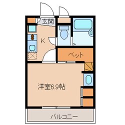 レオパレスＡＲＩＥの物件間取画像